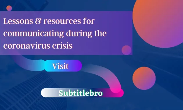 Lessons & resources for communicating during the coronavirus crisis